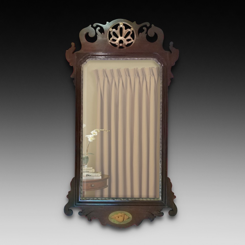 Mahogany and Parcel Gilt Wall Mirror
