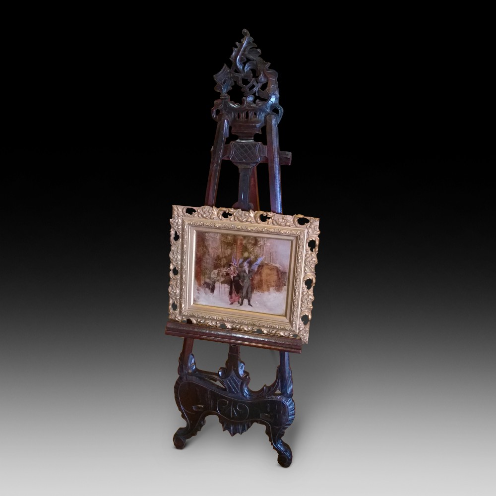 Edwardian Stained Beech Easel
