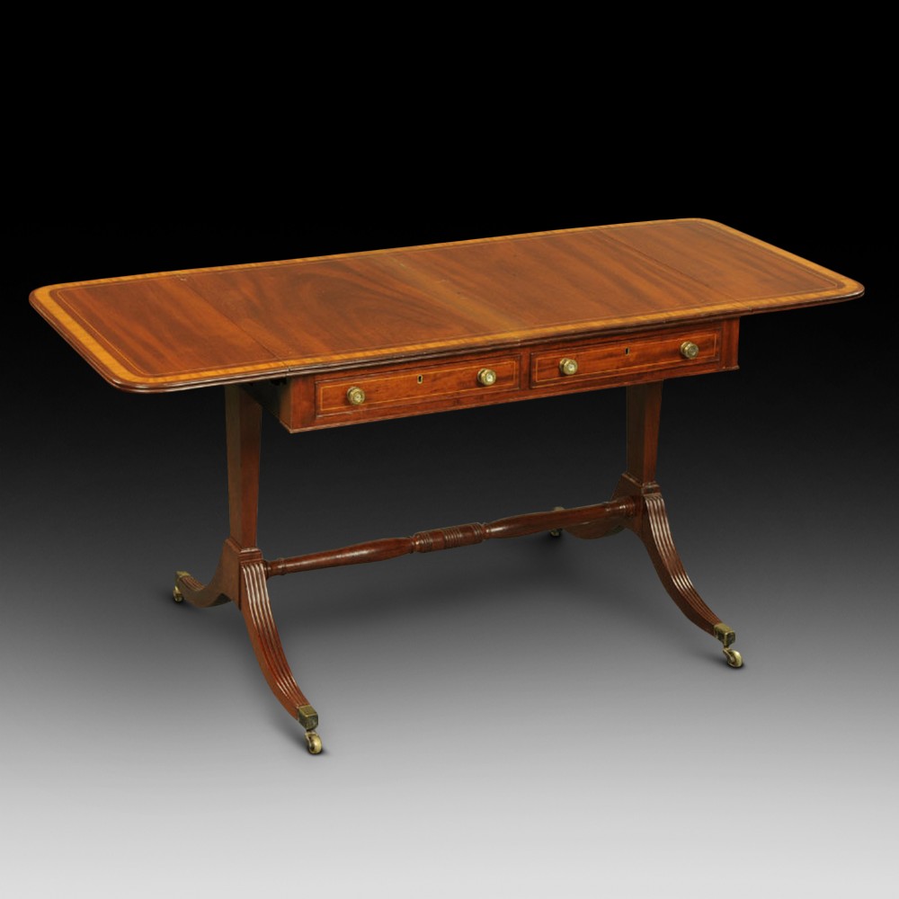Regency mahogany sofa table