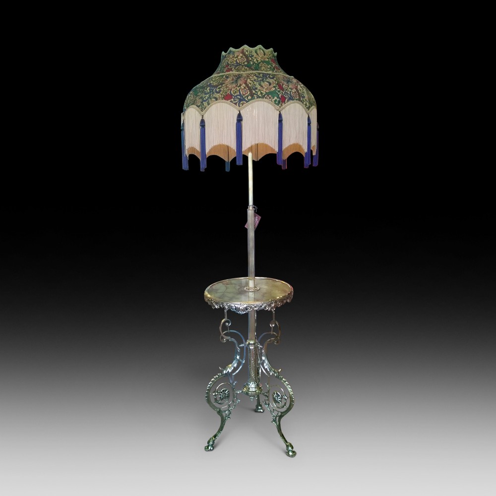 Early 20th Century Brass Steamer Standard Lamp