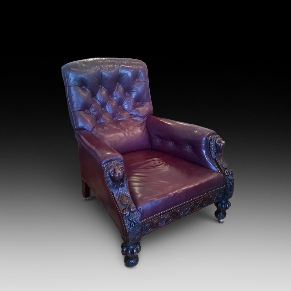 Victorian Oak Arm Chair