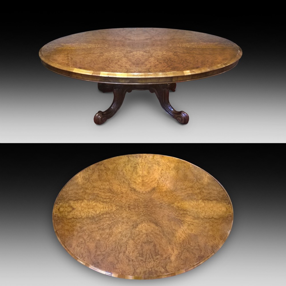 Victorian Burr Walnut Coffee Table