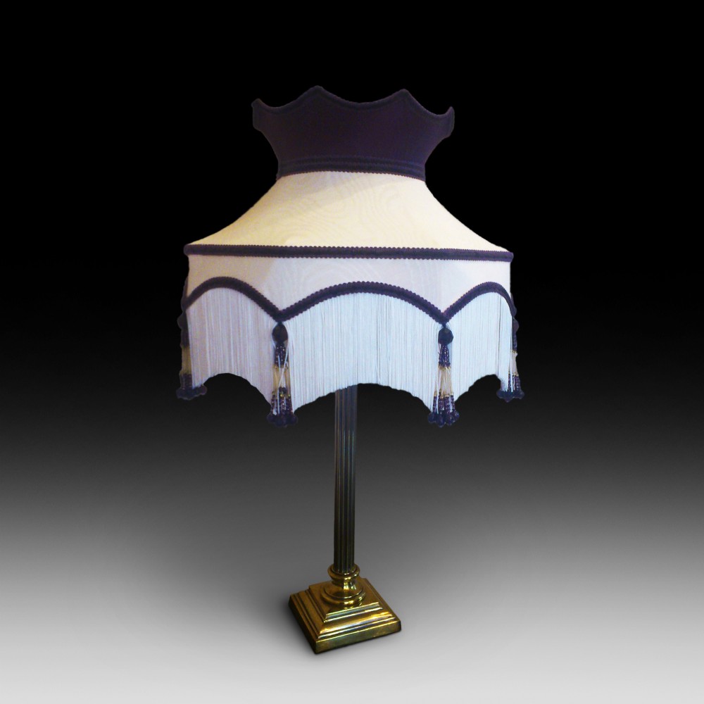 Edwardian Brass Table Lamp