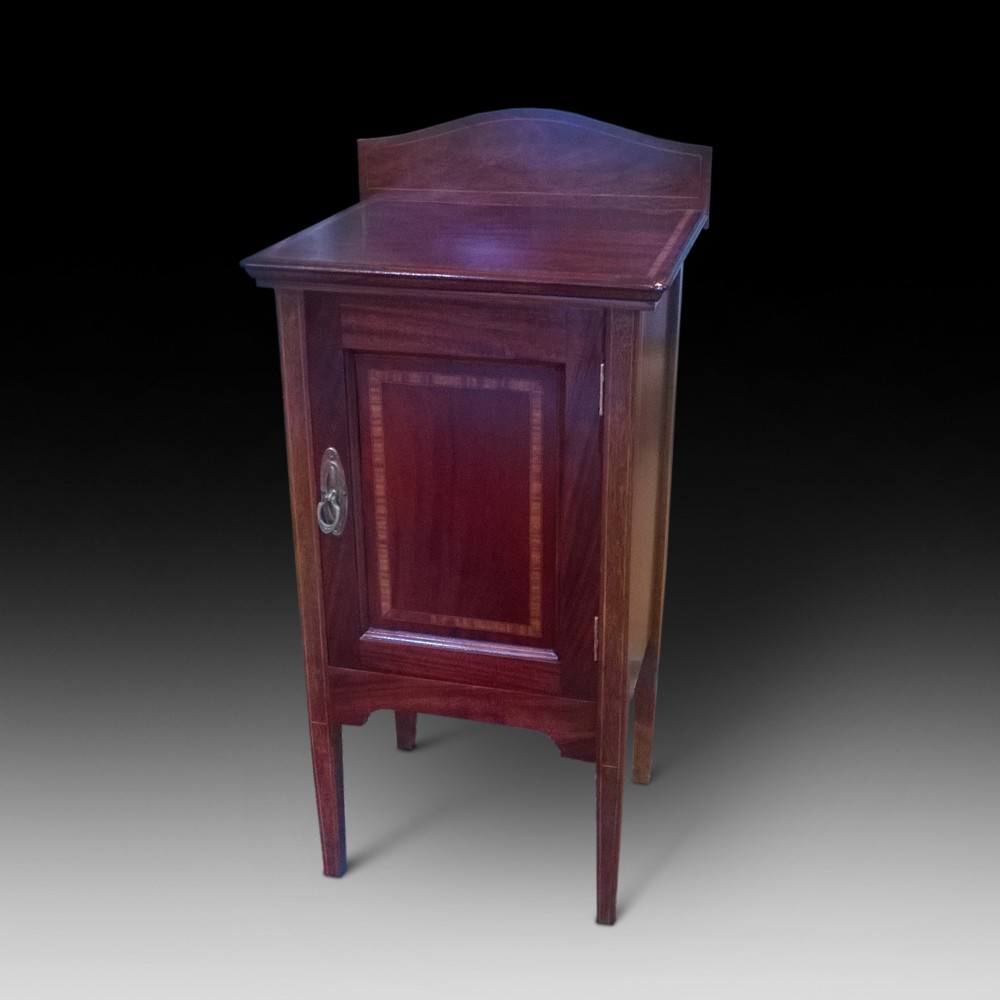 Edwardian Mahogany Bedside Cabinet