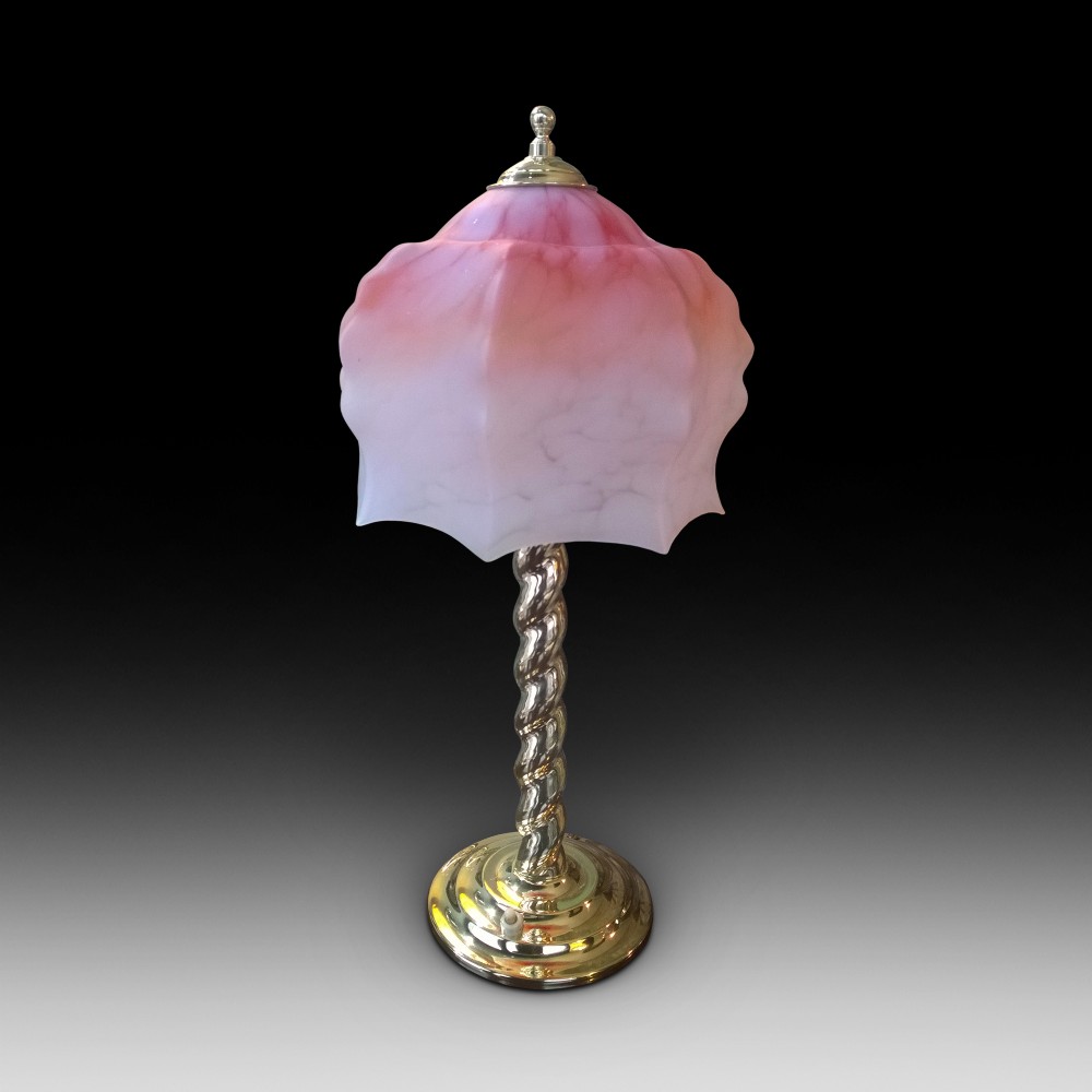 Edwardian Brass Table Lamp