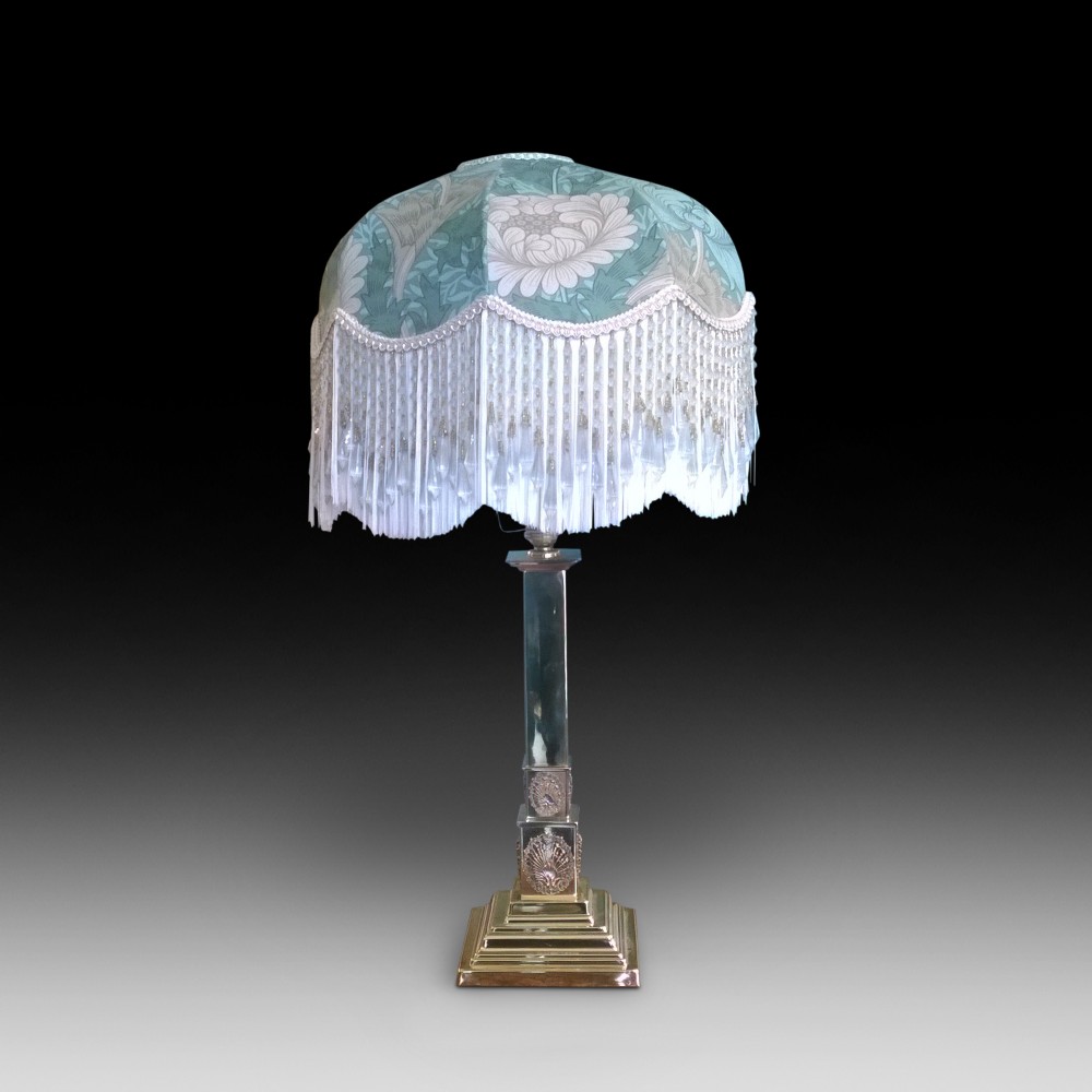 Edwardian Brass Table Lamp
