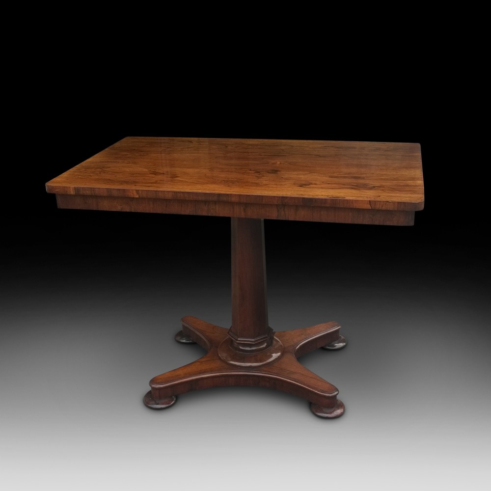 William IV Rosewood Tilt Top Tea Table