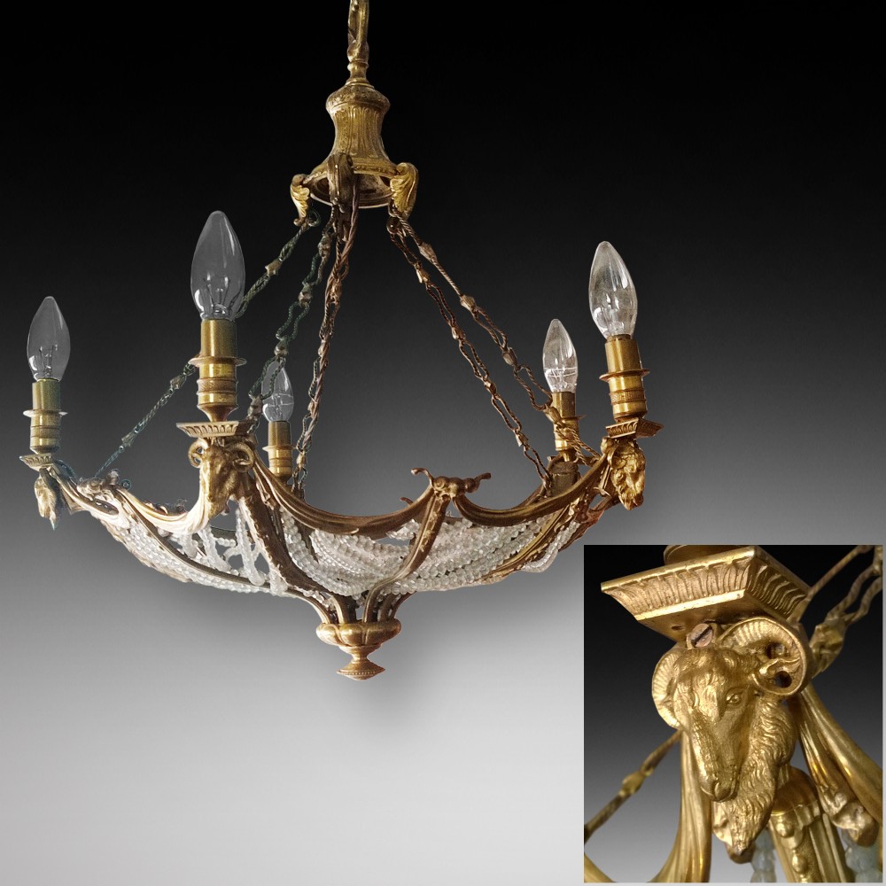 Edwardian ormolu chandelier