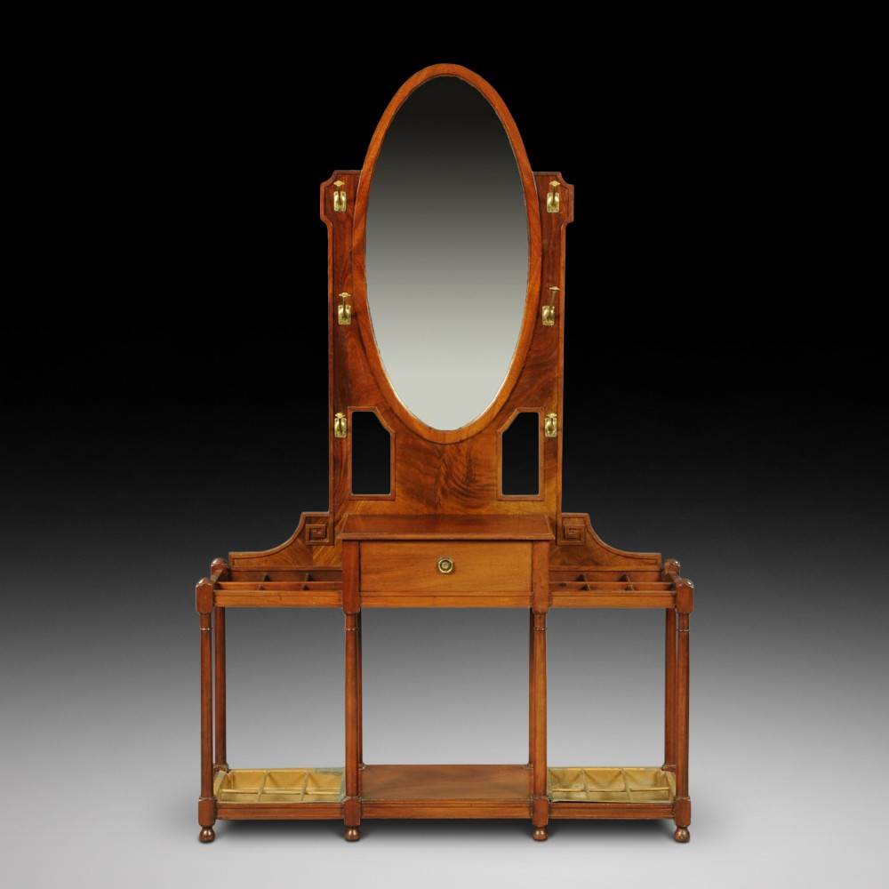  Edwardian mahogany hall stand