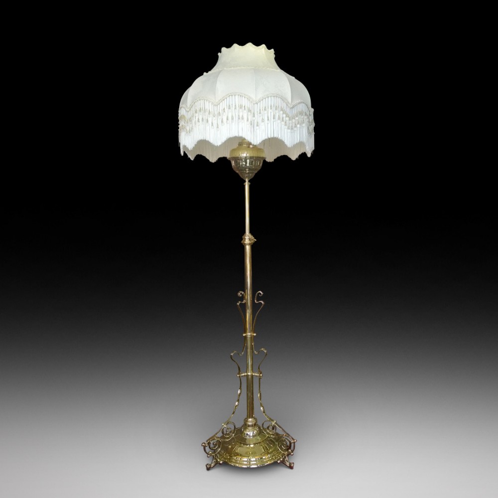 Victorian Brass Standard Lamp