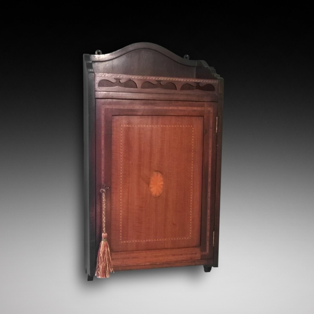 Edwardian Mahogany Wall Cabinet