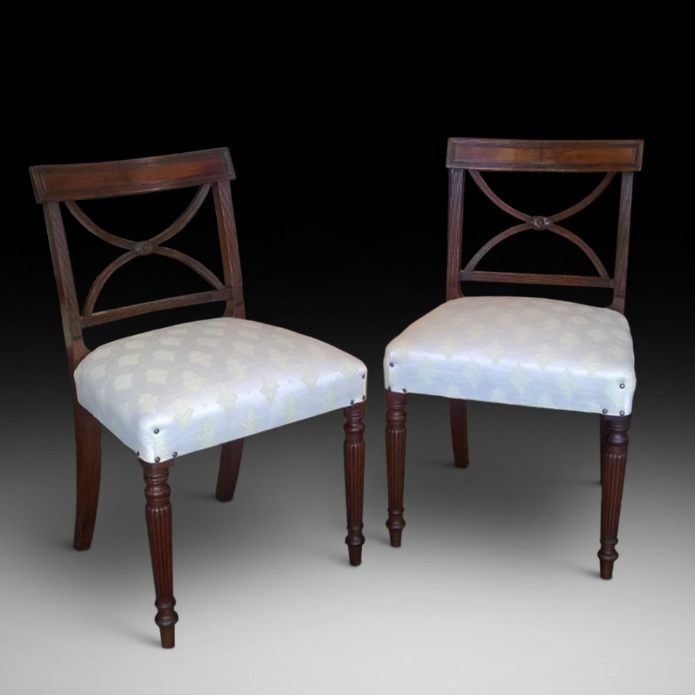 Pair of Early 19th Century Mahogany Dining Chairs