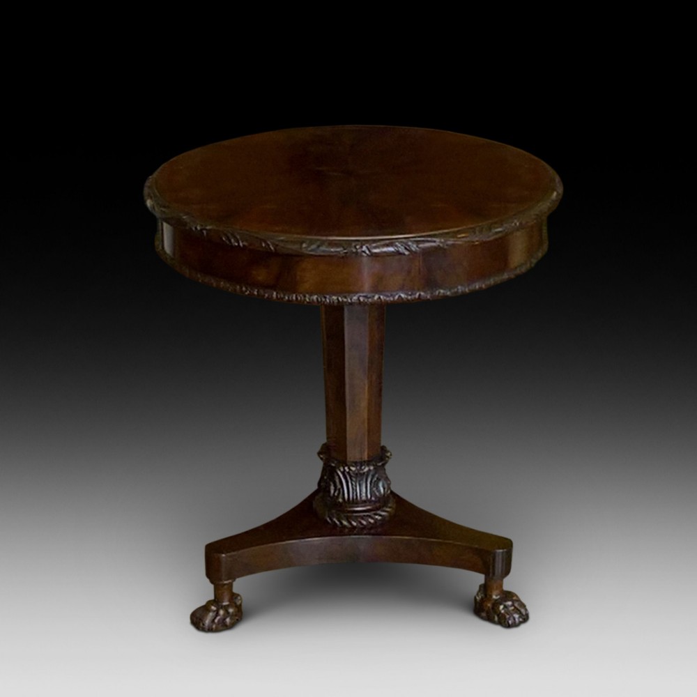 William IV Mahogany Drum Table