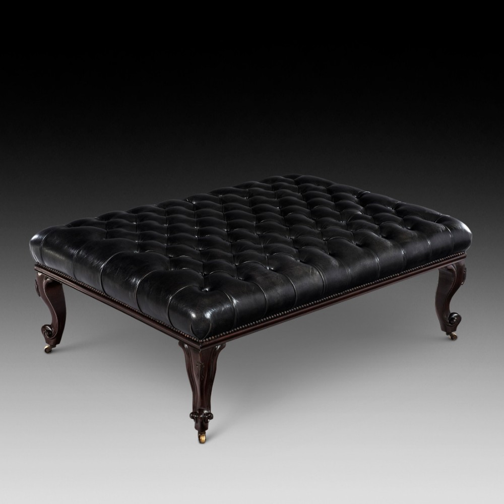 Large Victorian Mid Mahogany Socialite Stool