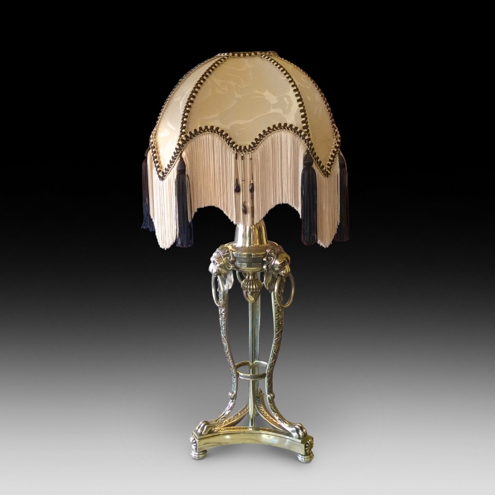 Victorian Brass Oil Lamp