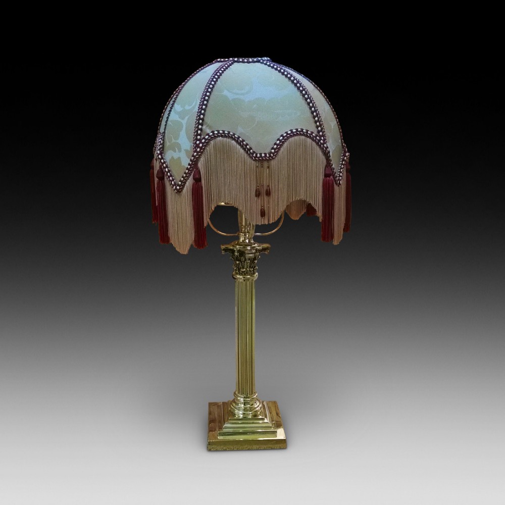 Victorian Brass Oil Lamp converted to electric 