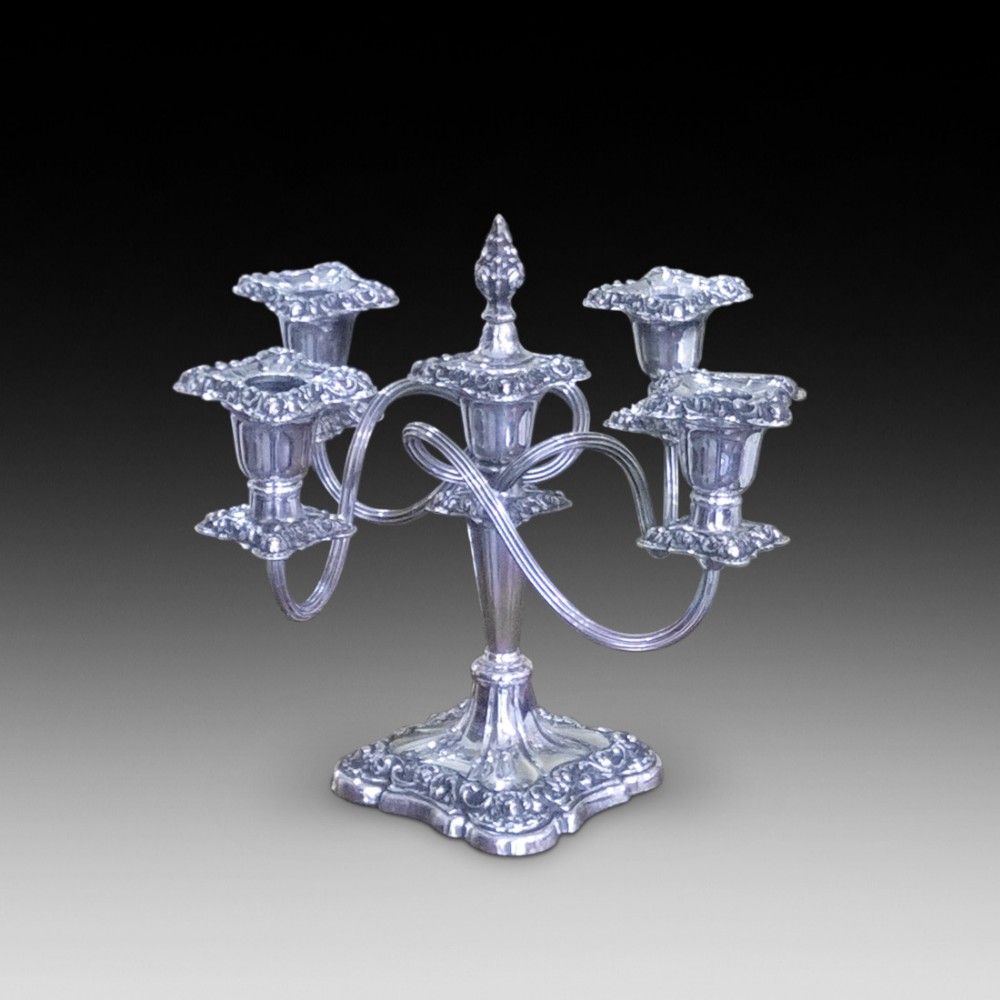 Victorian Silver Plated Candelabra
