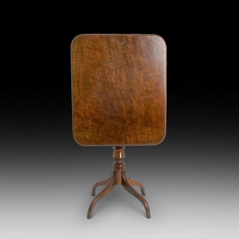 Late Georgian Mahogany Tilt Top Occaisional Table