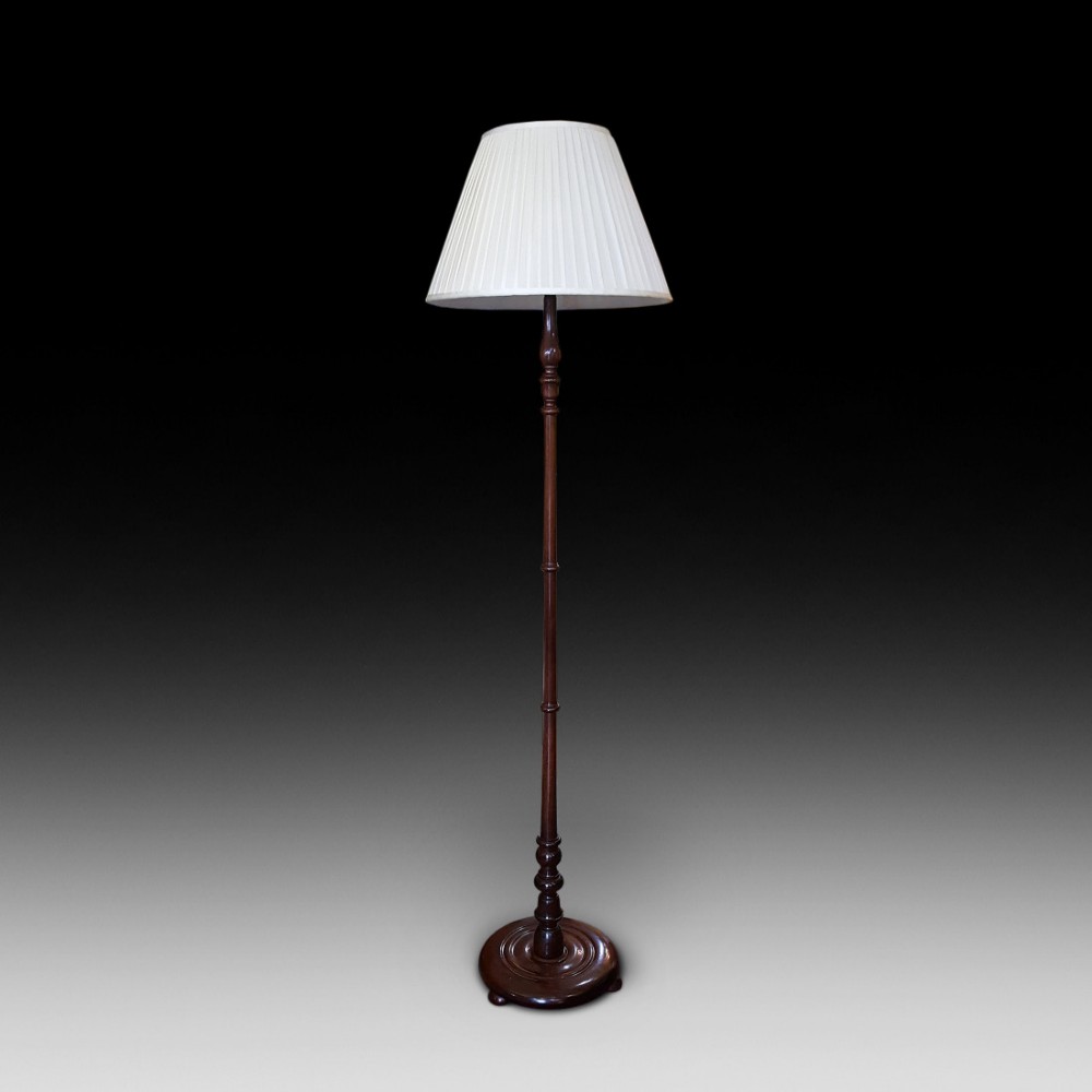 Edwardian Mahogany Standard Lamp