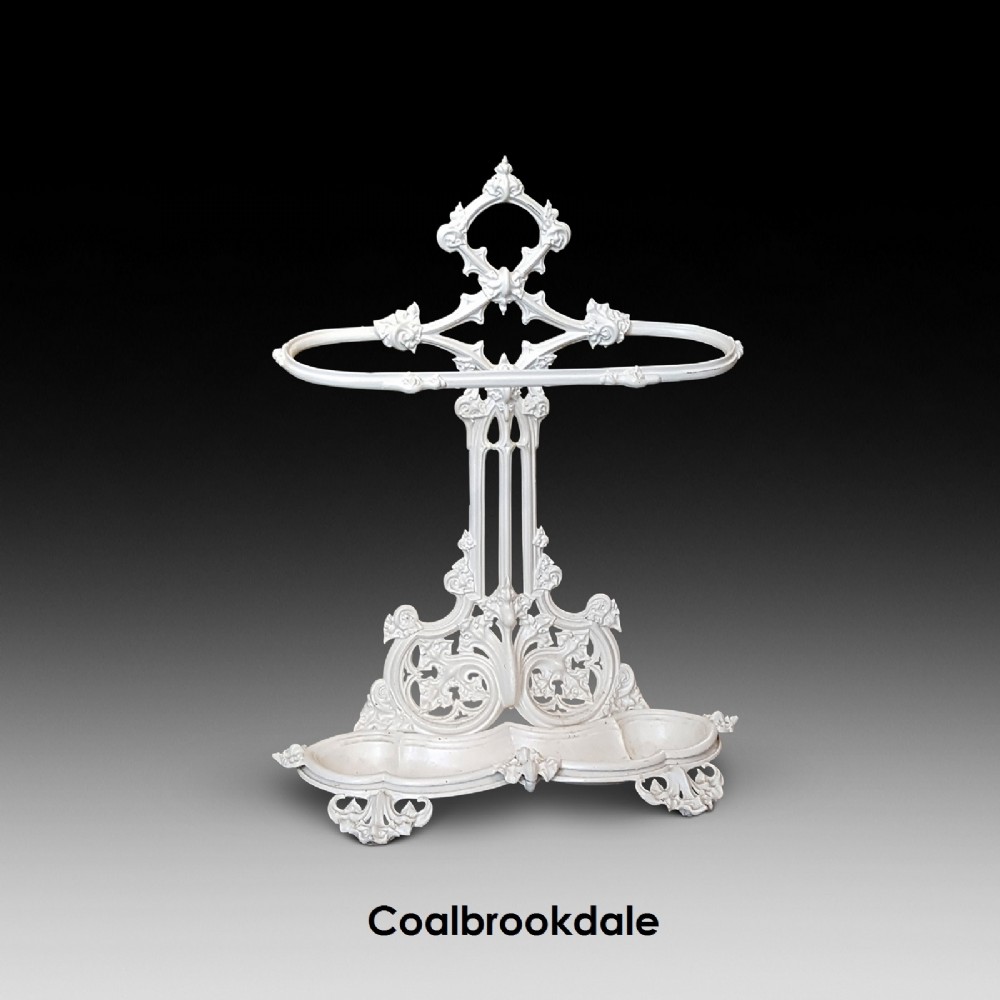 Victorian painted cast iron stick stand