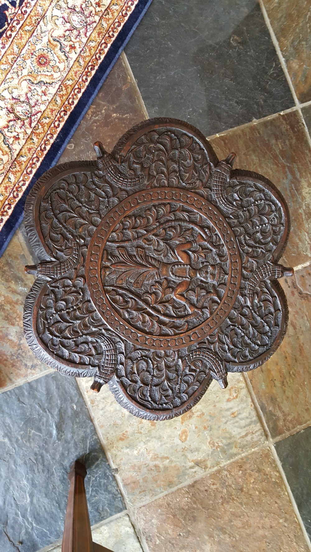 Late 19thC Small Anglo Indian Padouk Side Table View II