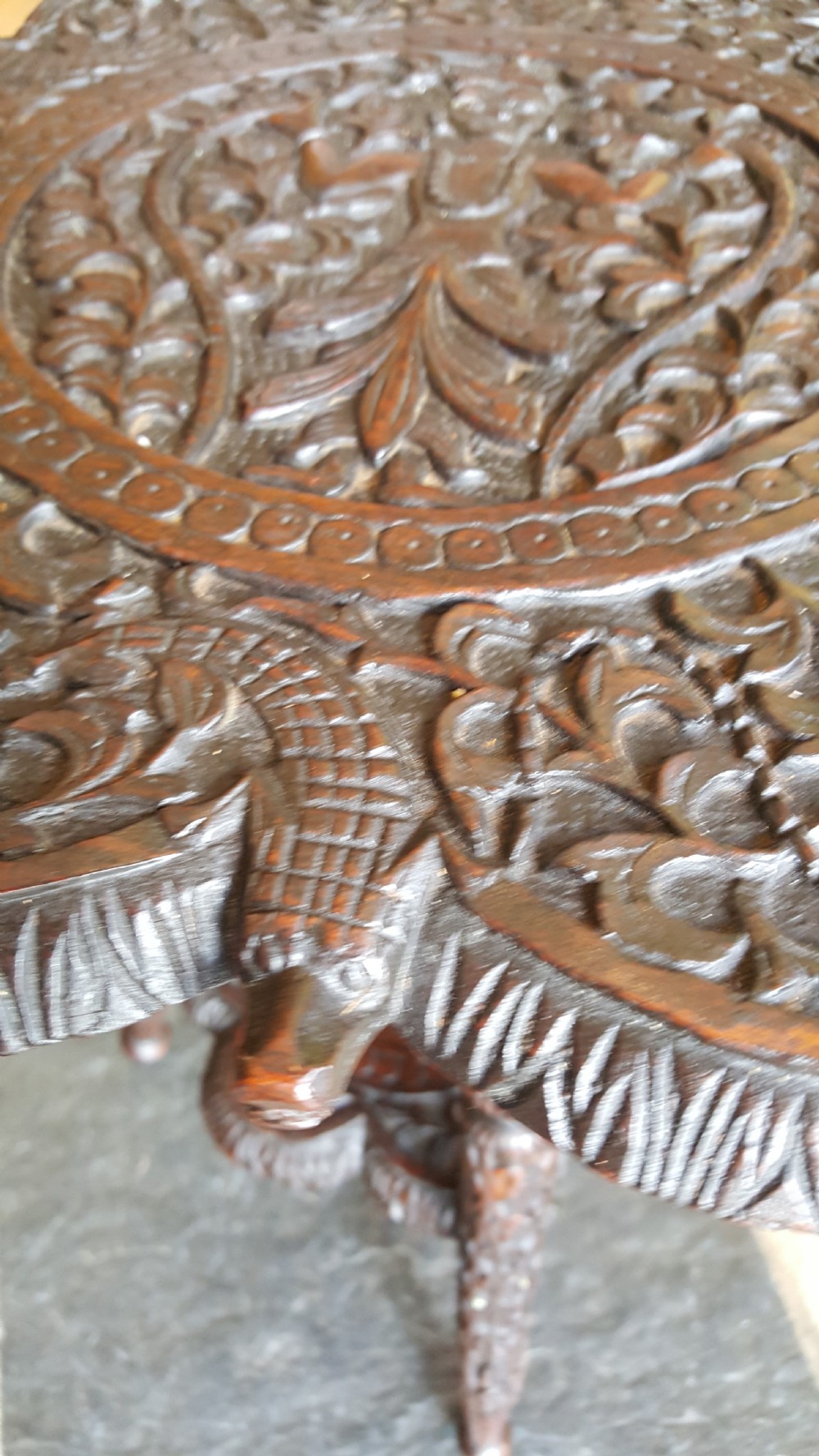 Late 19thC Small Anglo Indian Padouk Side Table View III