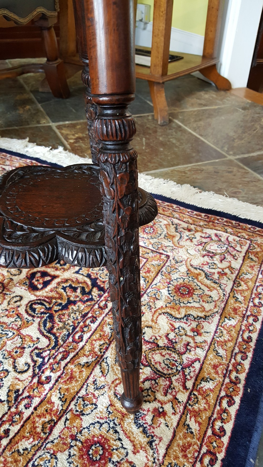 Late 19thC Small Anglo Indian Padouk Side Table View VI