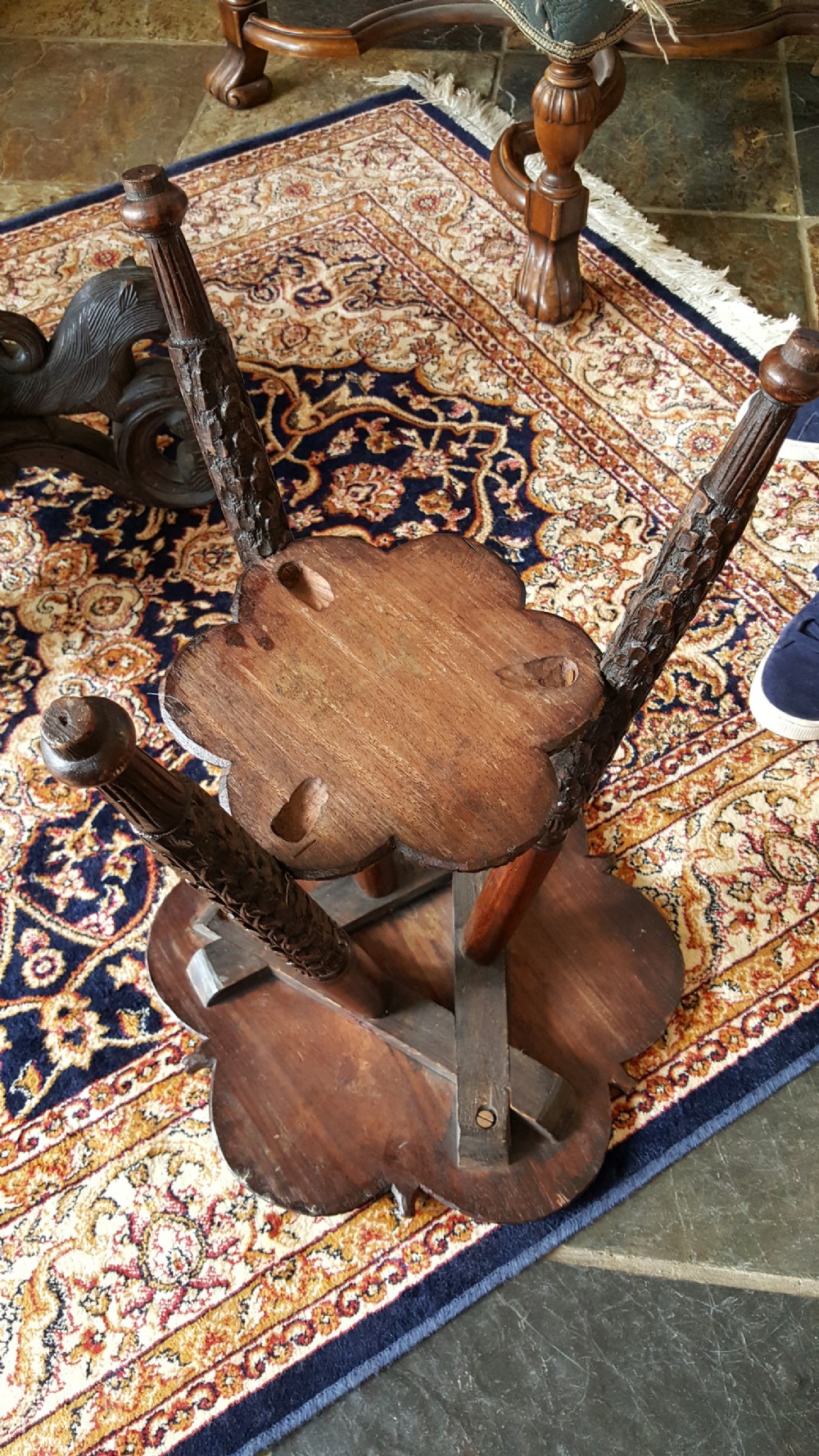 Late 19thC Small Anglo Indian Padouk Side Table View VII