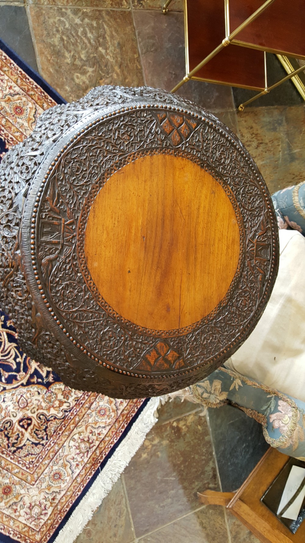 Anglo Indian Padouk Centre Table View VIII