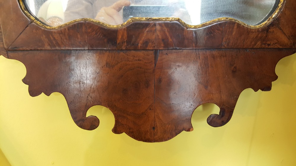 George II Walnut and Parcel Gilt Mirror View IV