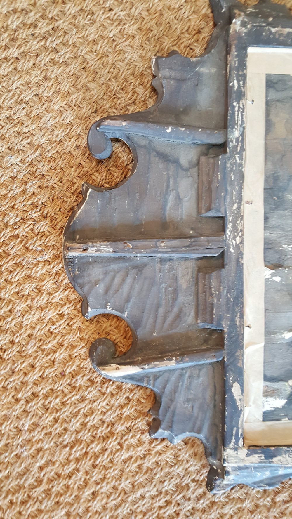 George II Walnut and Parcel Gilt Mirror View VI