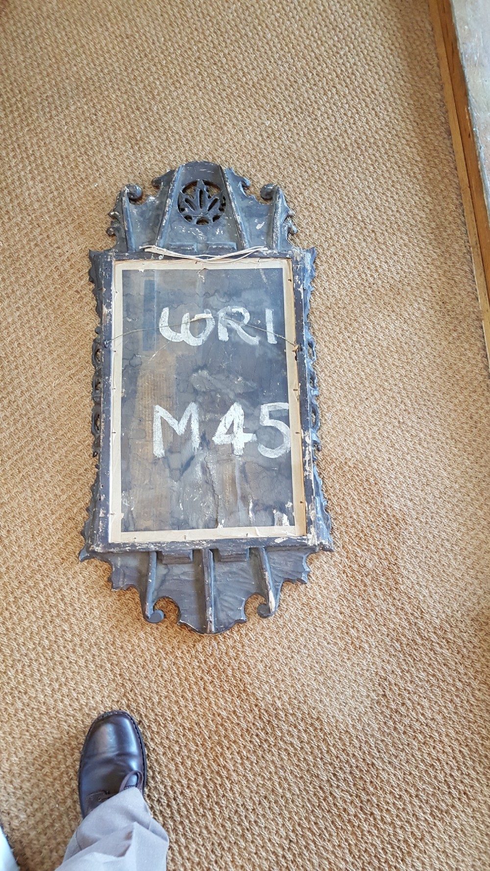 George II Walnut and Parcel Gilt Mirror View VII