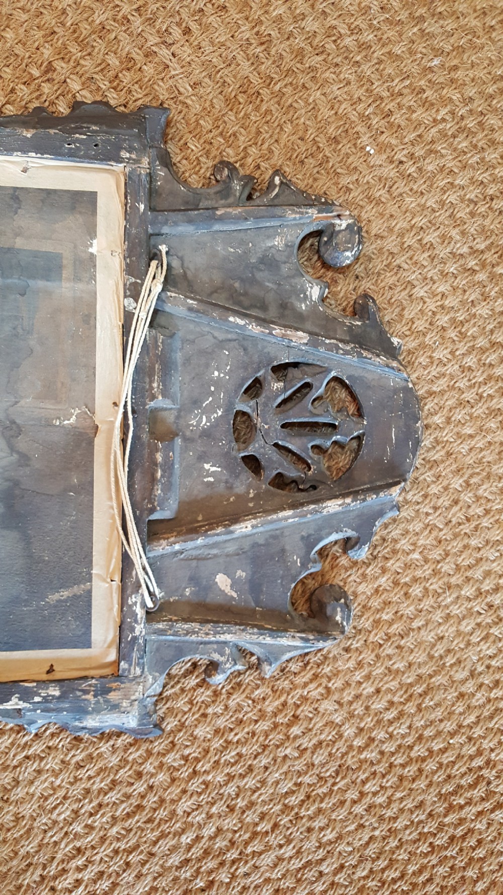 George II Walnut and Parcel Gilt Mirror View VIII