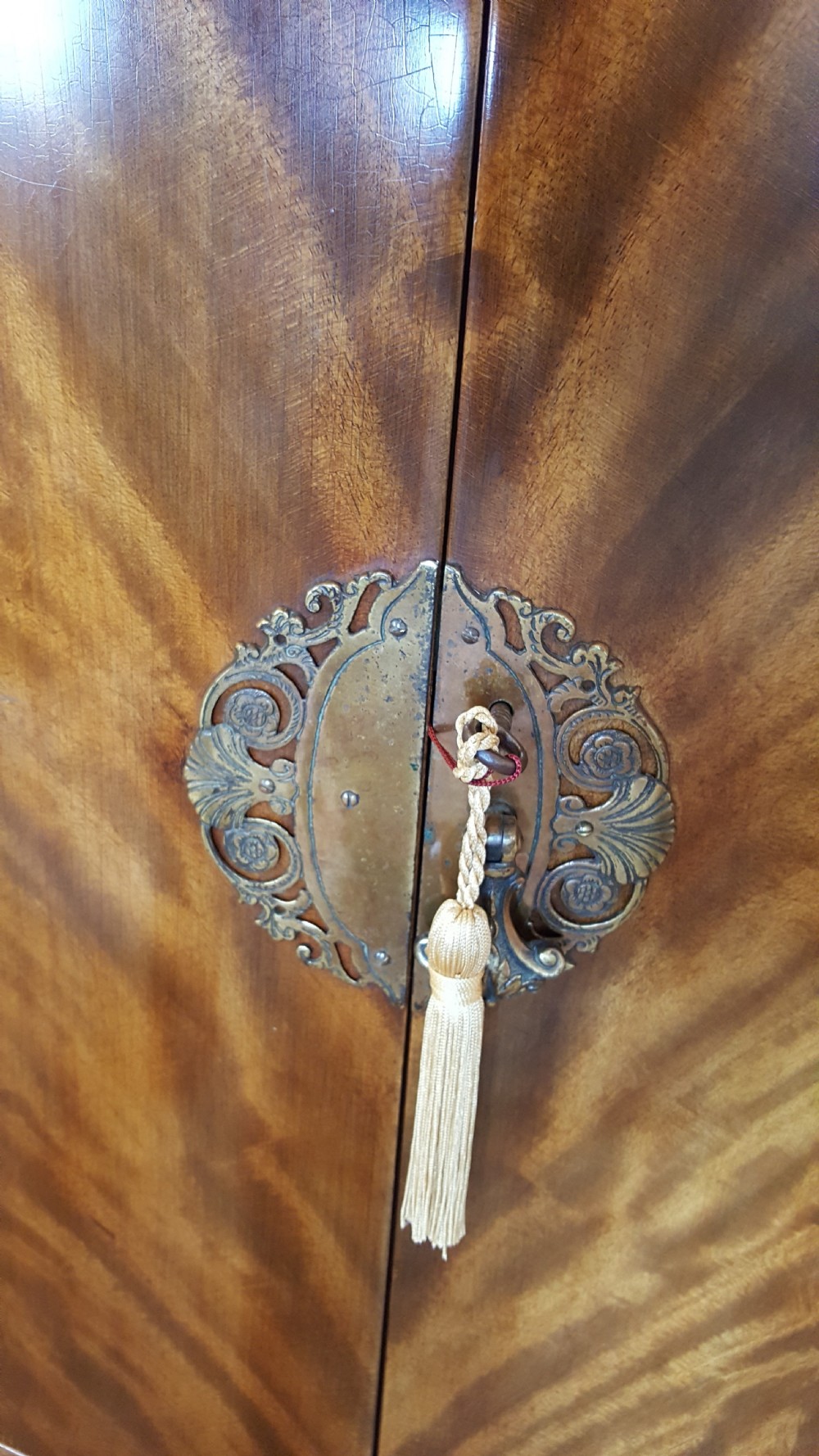 1920's Mahogany Demi Lune Drinks Cabinet View IV