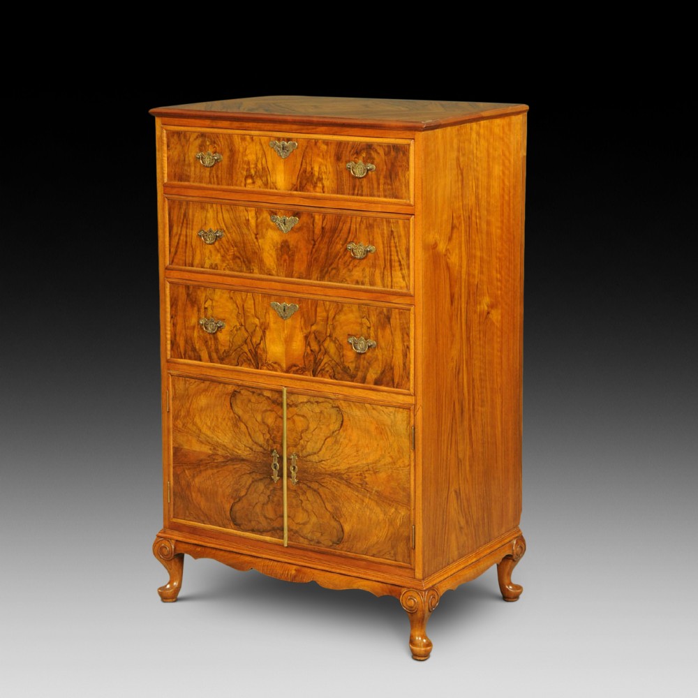 Excellent quality walnut tallboy