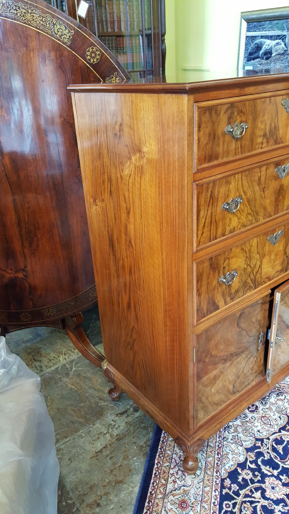 Excellent quality walnut tallboy View IX