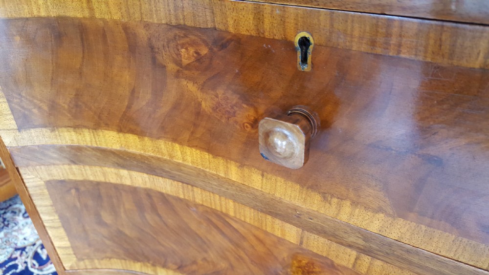 Walnut Serpentine Chest of Drawers View III