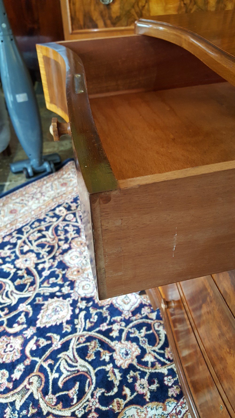 Walnut Serpentine Chest of Drawers View V
