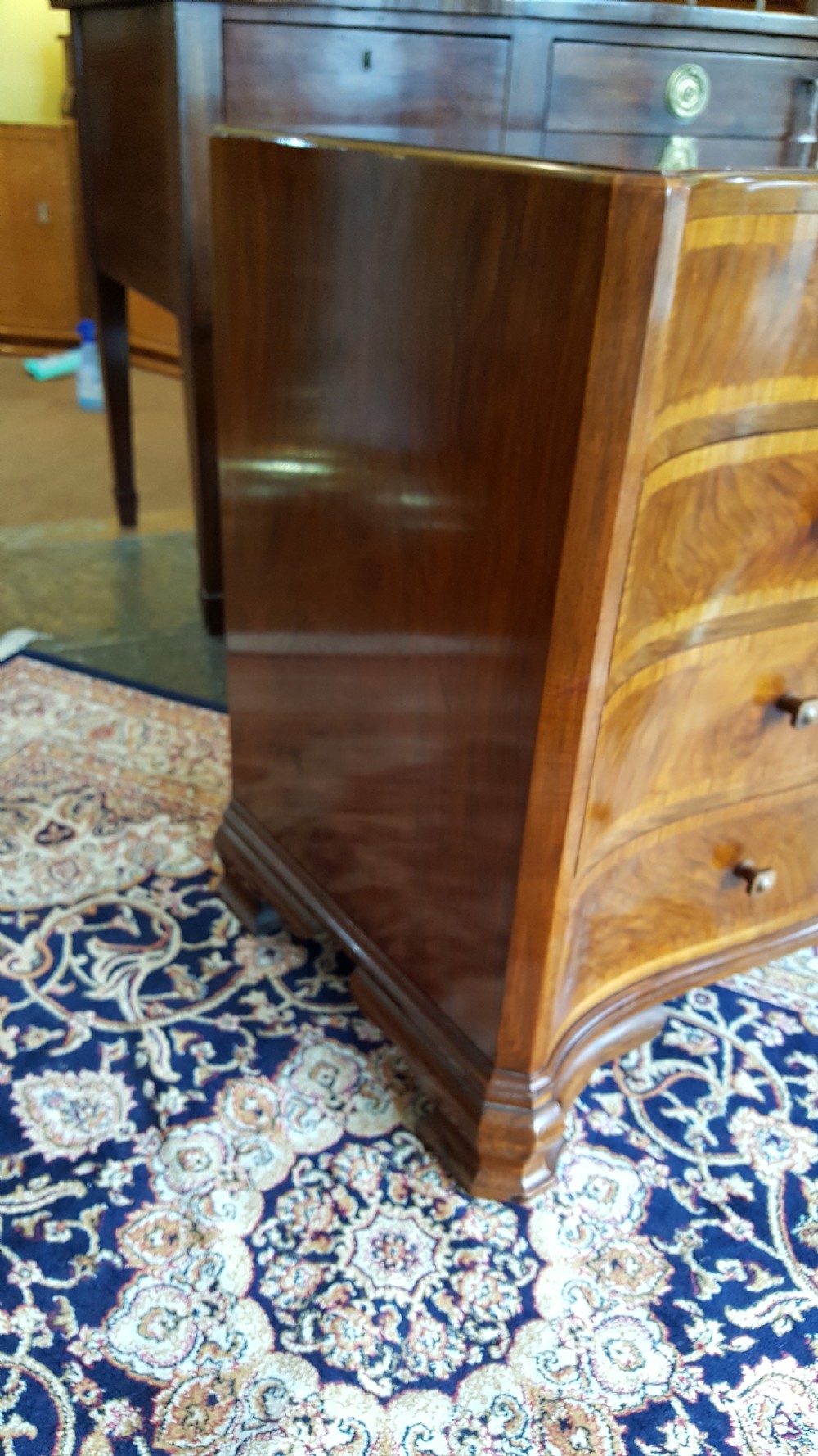 Walnut Serpentine Chest of Drawers View VI
