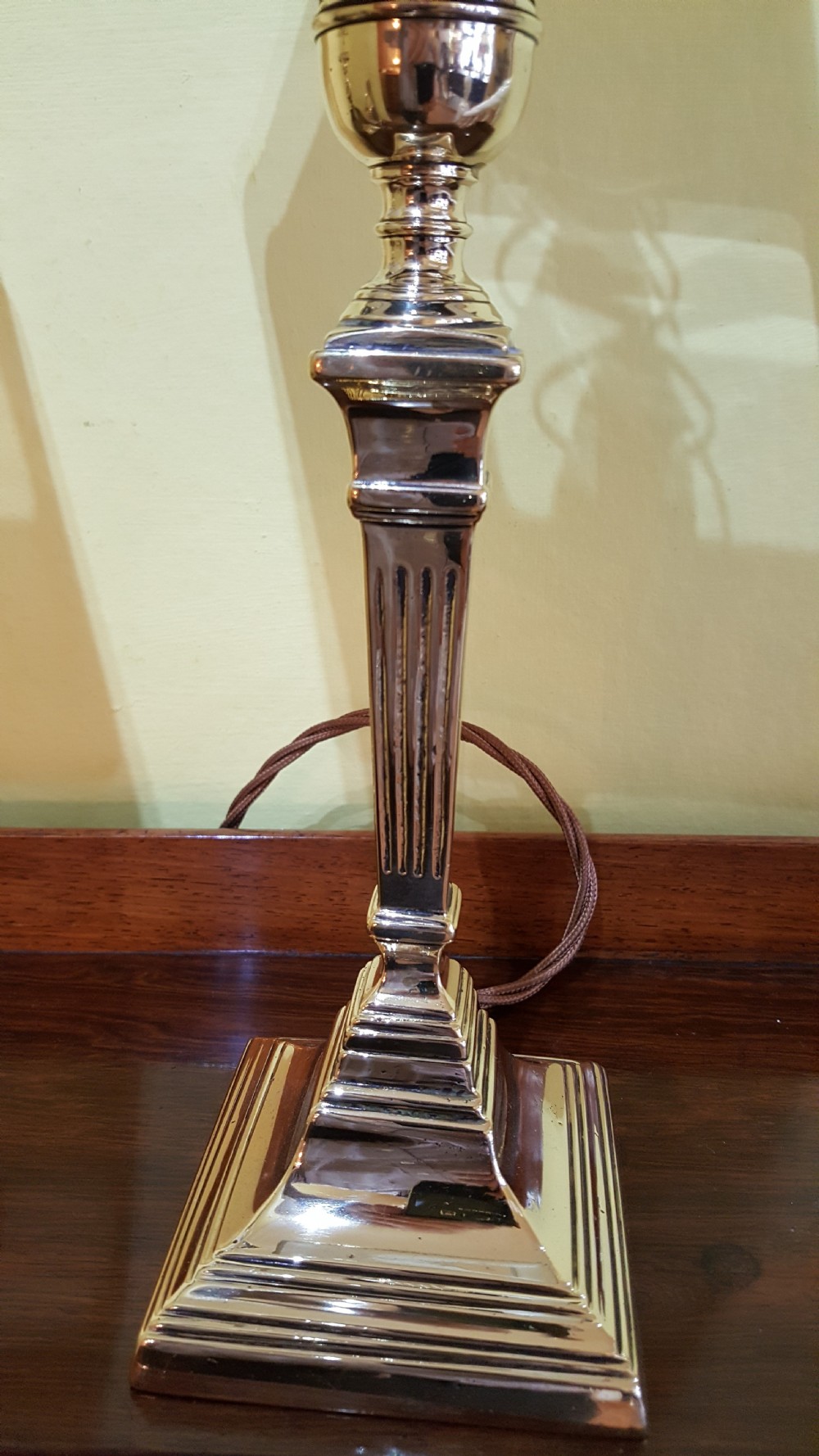 Pair of 1930's Brass Table Lamps View IV