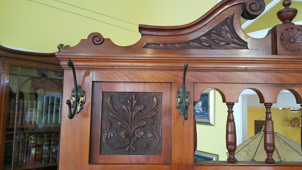 Aesthetic Period Walnut Hall Stand View III