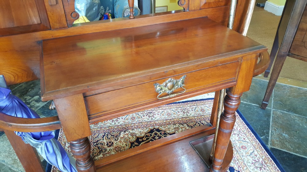 Aesthetic Period Walnut Hall Stand View V
