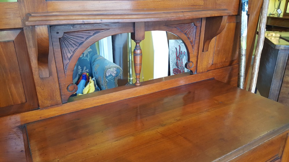 Aesthetic Period Walnut Hall Stand View VI
