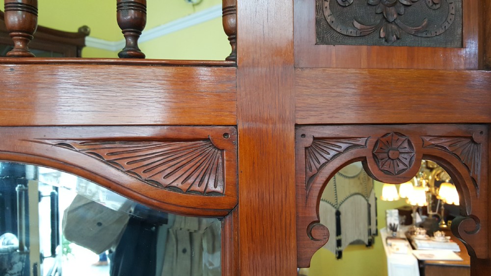 Aesthetic Period Walnut Hall Stand View VII