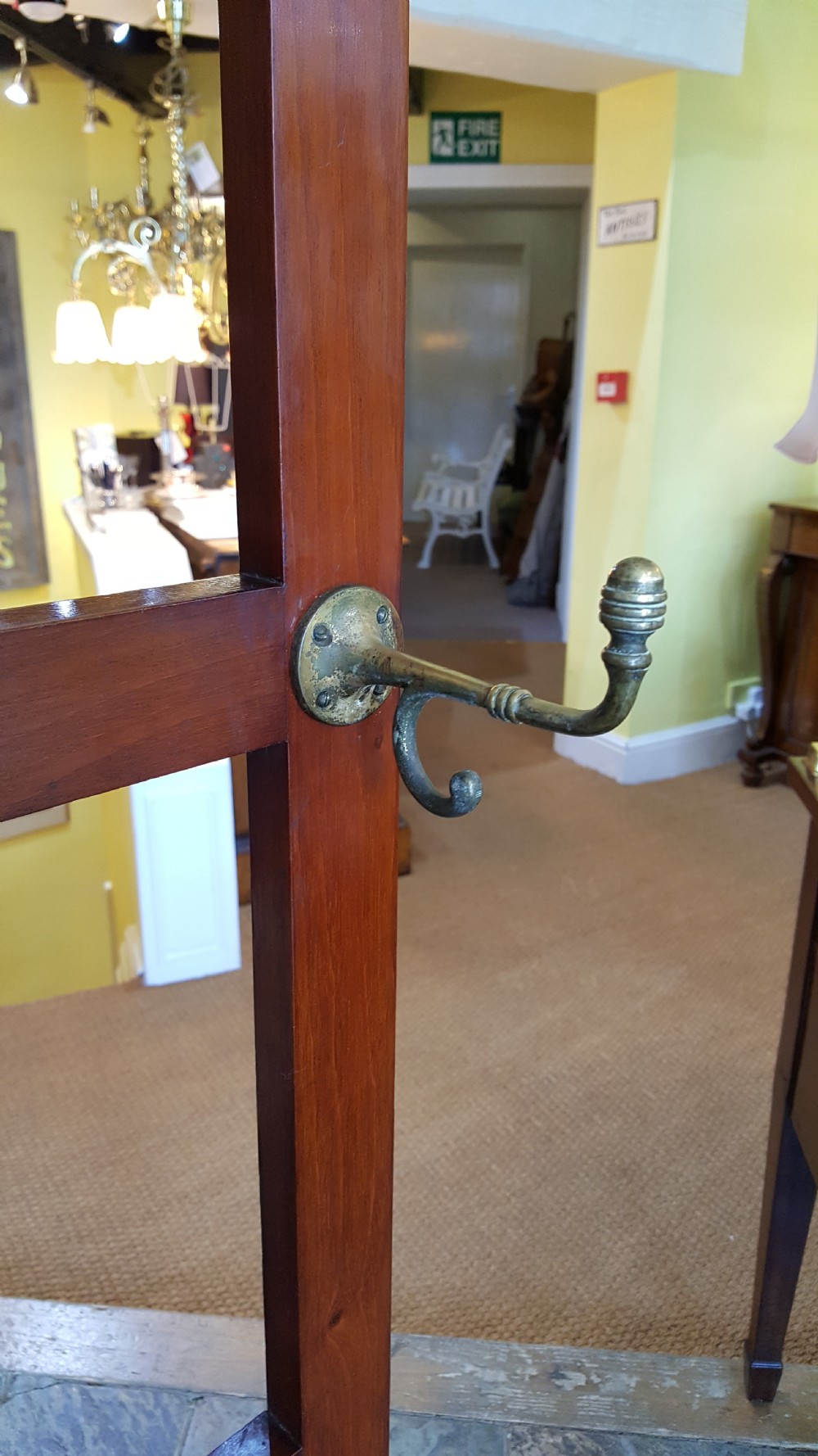 Late Victorian Art Nouveau Walnut Hall Stand View III