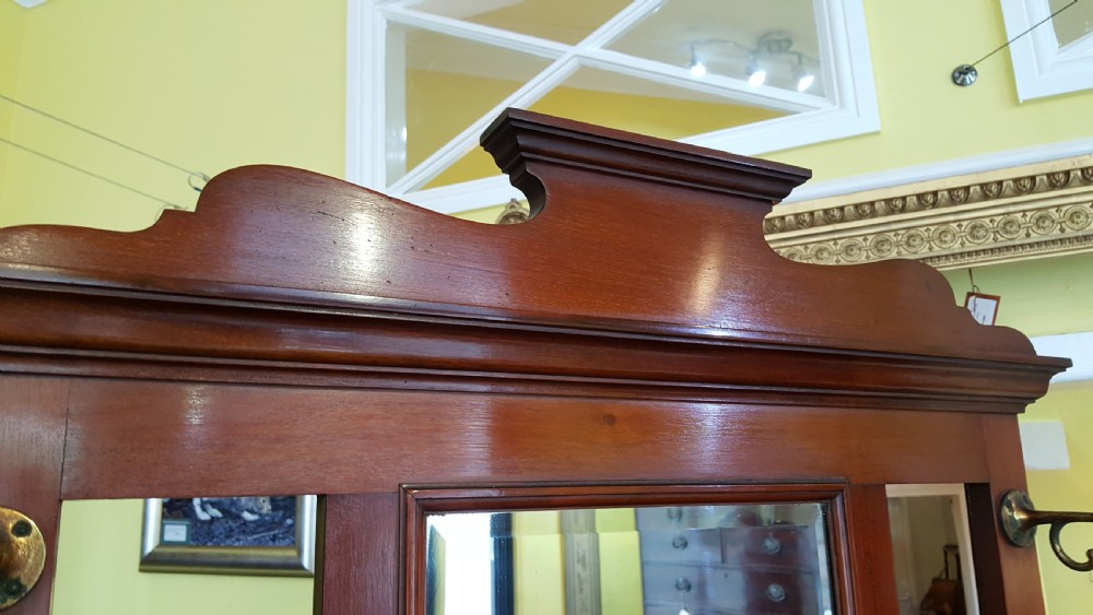 Late Victorian Art Nouveau Walnut Hall Stand View IV