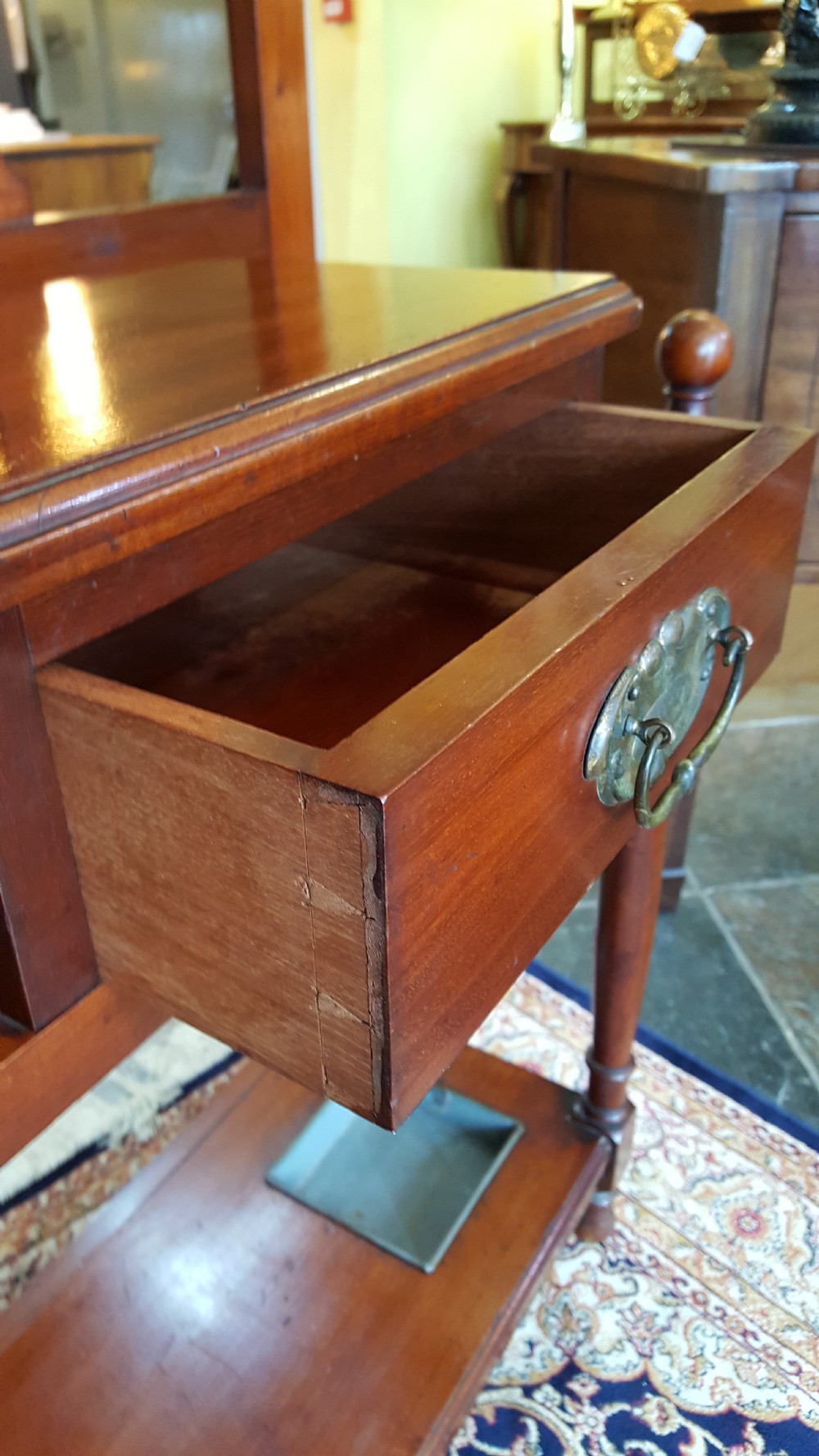 Late Victorian Art Nouveau Walnut Hall Stand View VIII