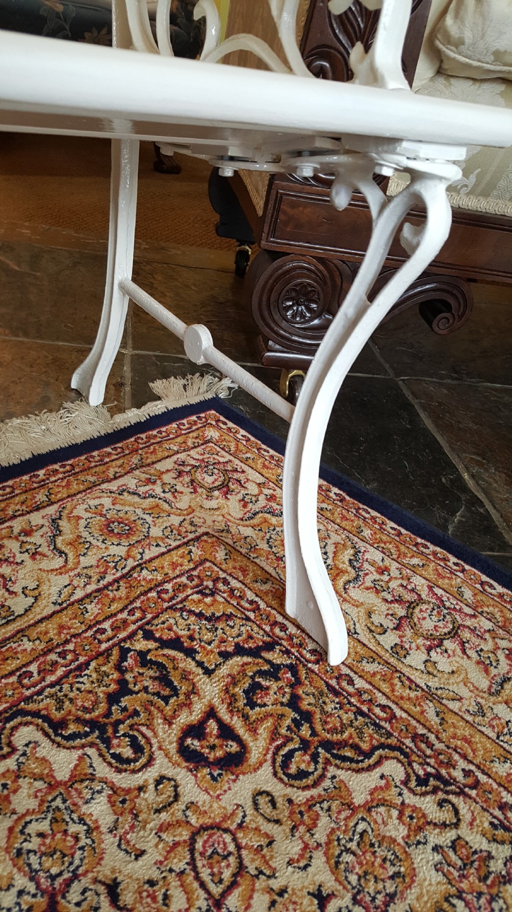 Pair of 1930's Cast Iron Garden Seats View IV