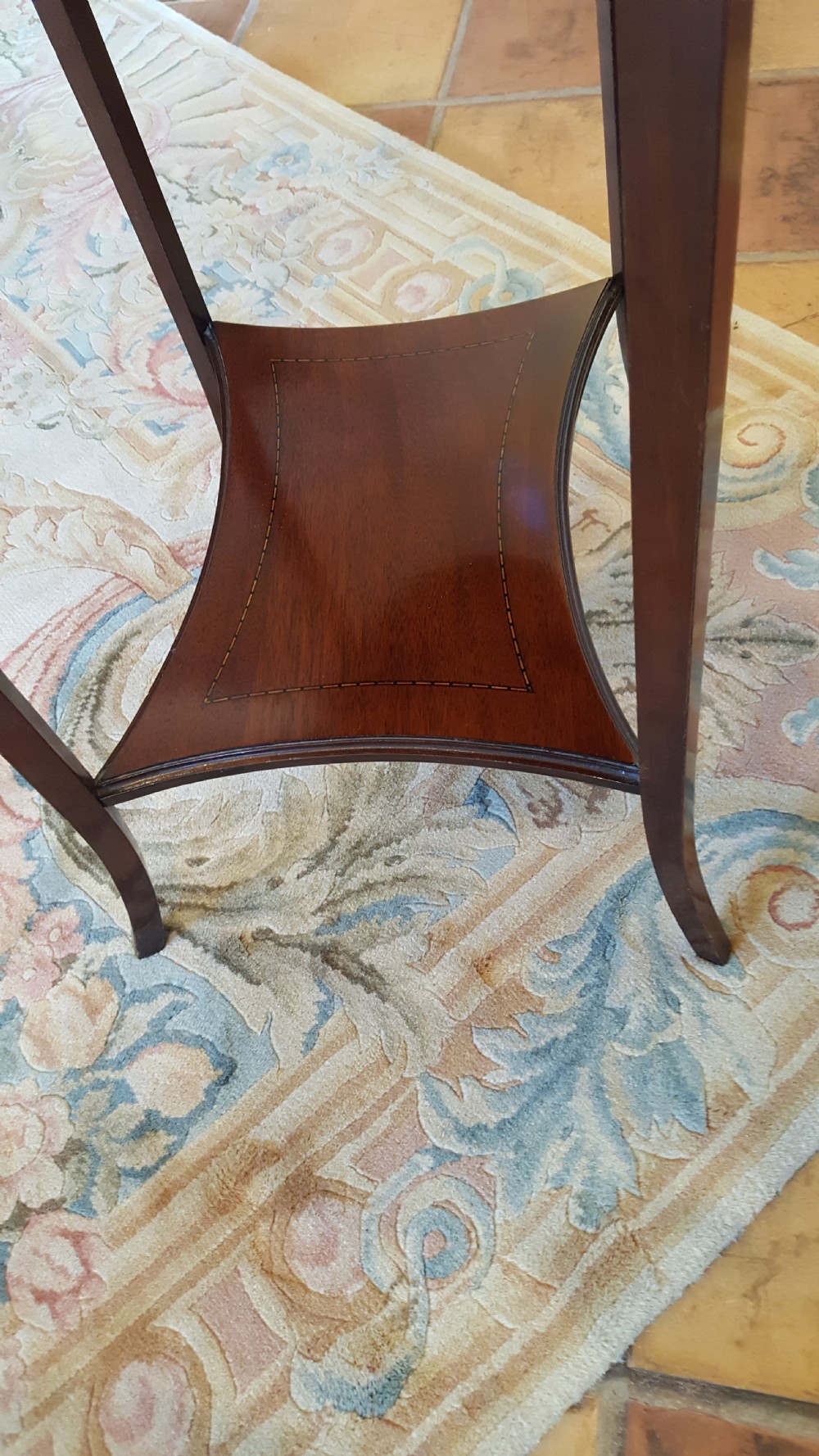 Edwardian Mahogany and Crossbanded Side Table  View III