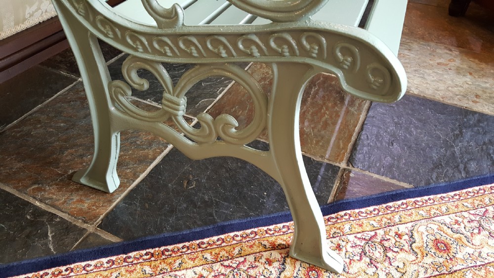 1930's Cast Iron Bench  View III
